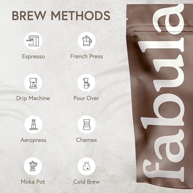 Fabula Low Acid Coffee Beans Whole USDA Organic Coffee Beans Medium Roast - Non-GMO - No Molds - Mycotoxins Pesticides Free - Single Origin - 12 oz