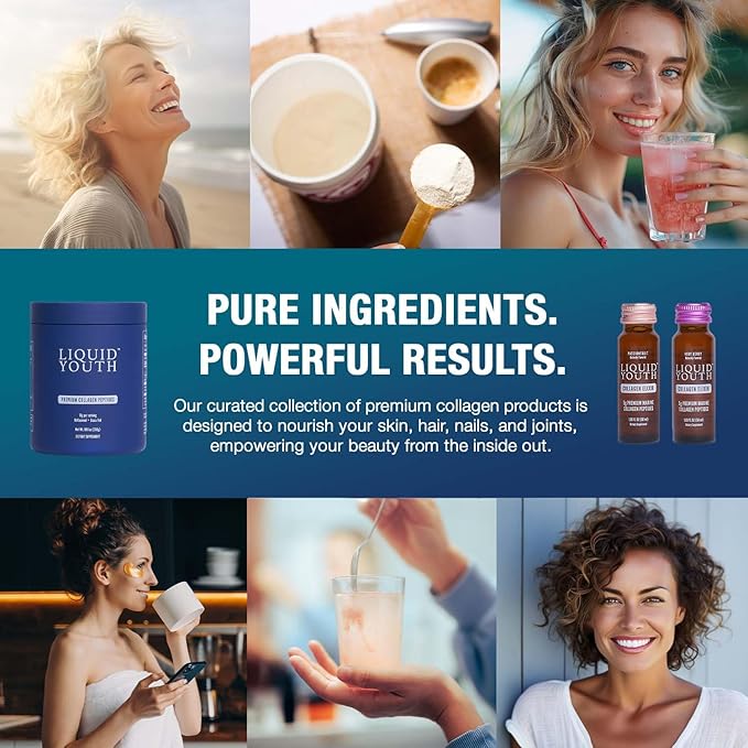Collagen Peptides Powder for Women &amp Men - Type I &amp III Premium Grass-fed Bovine Hydrolyzed Collagen Promotes Hair Growth Skin Nail Bone &amp Joint Health - Unflavored 30 Servings