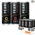 Peak Cocktails Non-Alcoholic Cocktail | Adaptogens Nootropics Superfoods for Calm Recovery and Sleep | Ashwagandha Tart Cherry L-Theanine | Mixologist-crafted | 8.4 oz 48-Pack