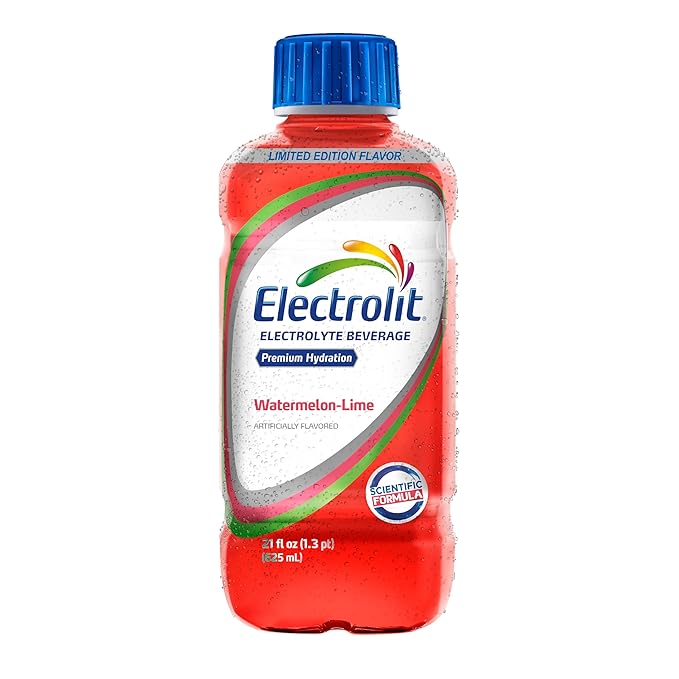 Electrolit Electrolyte Beverage Watermelon-Lime 21 Fl Oz bottle (Pack of 12)