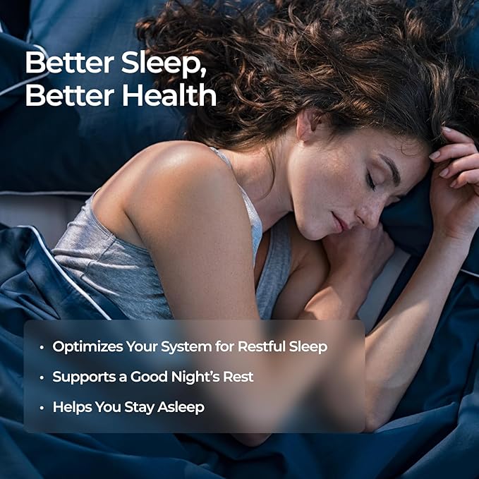 Livingood Daily Sleep Support Supplement 10-in-1 Natural Sleep Aid with 5 MG Melatonin Valerian Root Chamomile Tryptophan &amp GABA for Men &amp Women Non Habit Forming Gluten Free Vegan 60