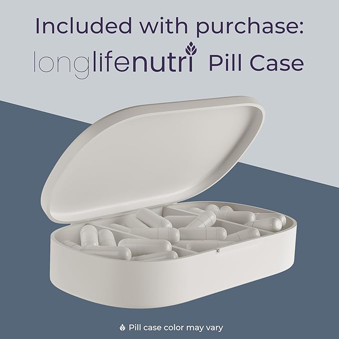 LongLifeNutri L-Carnosine 1000mg - Beta-Alanyl-L-Histidine Supplement for Cellular Energy &amp Brain Clarity 120 Vegetarian Capsules 2-Month Supply GMP Certified Made in USA
