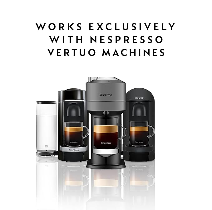 Nespresso Capsules Vertuo Espresso Bold Variety Pack Medium and Dark Roast Espresso Coffee 40-Count Espresso Pods Brews 1.35oz.