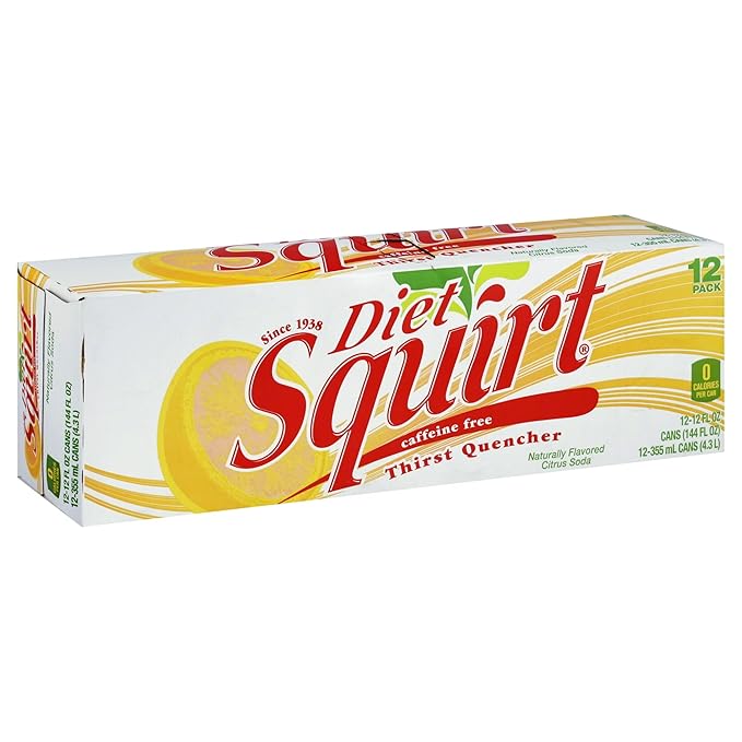 Squirt Soda Citrus Diet 12 fl oz - 12 ct