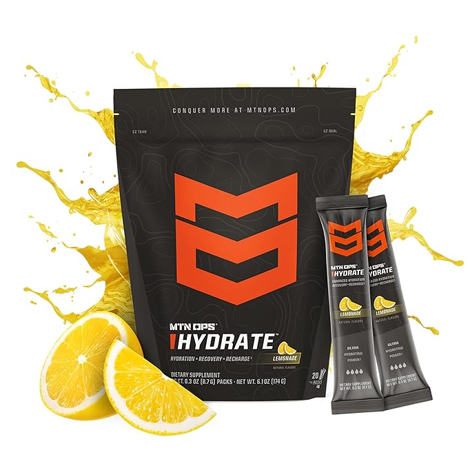 MTN OPS Ignite Lite Raspberry Lemonade + Hydrate Lemonade Bundle