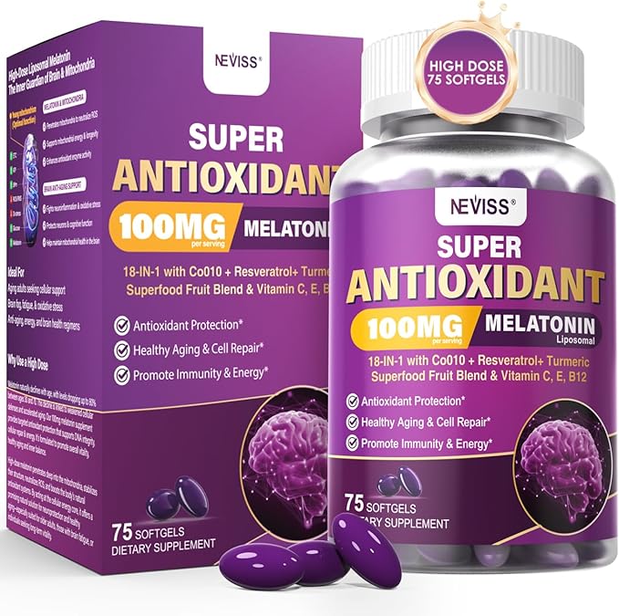 NEVISS Melatonin 50 mg Fast Dissolve Tablets + Ultra High Dose Melatonin 100mg
