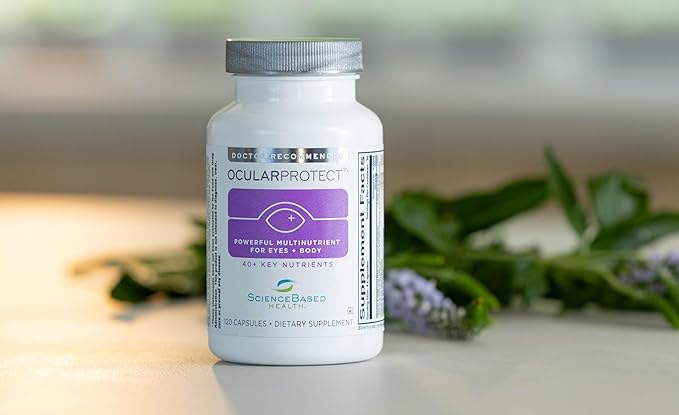 ScienceBased Health OcularProtect – Daily Multivitamin with Advanced Eye Health Support – 40+ Key Nutrients with Lutein Zeaxanthin Turmeric &amp Quercetin – Immune &amp Antioxidant Support