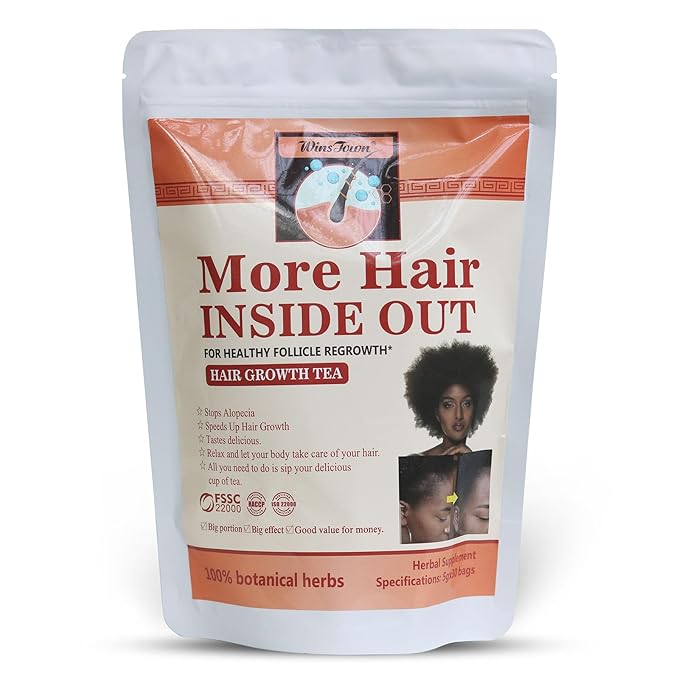 Hair Growth Tea More Hair Inside Out for Healthy Follicle Regrowth 30 Tea Bags