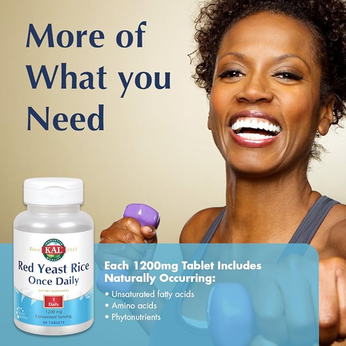 KAL Once Daily Red Yeast Rice 60 Tabs