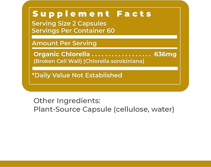 Premier Research Labs Medi Chlorella-FX - Chlorella Capsules Chlorophyll Capsules Organic Pills for Women &amp Men Chlorophyll Supplement - 120 Vegetarian Capsules
