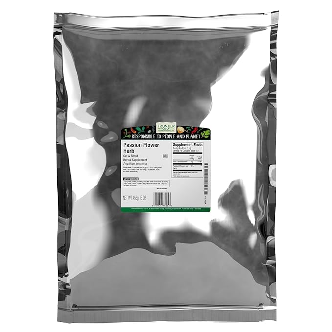 Frontier Co-op Passion Flower Herb Cut and Sifted - Kosher | 16 Ounce (Pack of 1)
