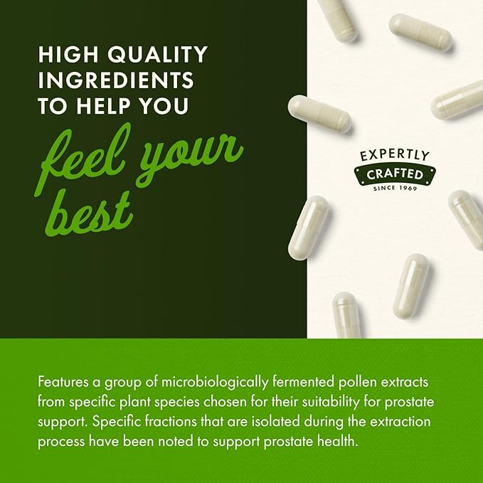 Swanson Maximum Strength Graminex Flower Pollen Extract - Supports Prostate Health Urinary Tract Function and Kidney Health - Mens Health Supplement - (60 Capsules 500mg Each) (4 Pack)