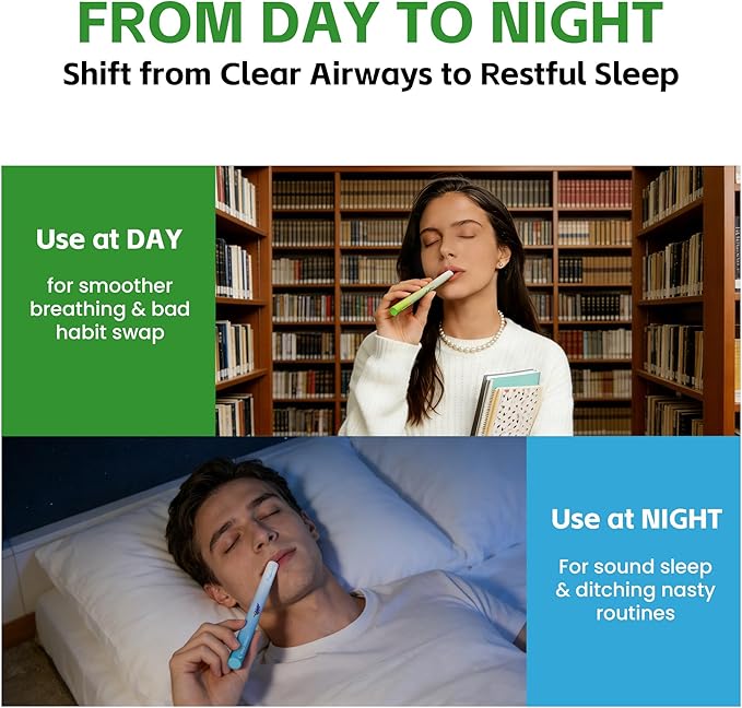 Herbal Diffuser Duo Lung Cleanse and Sleep Diffuser with Extracts of Mullein and Melatonin 100% Natural Swap Day &amp Night Duo 600 Uses Each