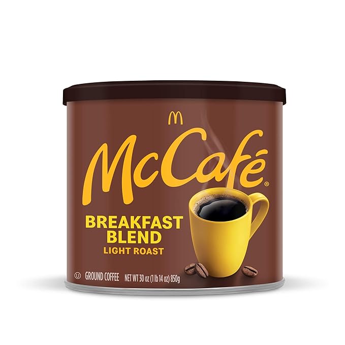 McCafe Breakfast BlendLight Roast Ground Coffee30 oz Canister(Pack of 2)