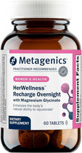 Metagenics HerWellness Recharge Overnight - Women's Sleep Support with Chelated Magnesium Holy Basil Zinc &amp Vitamin C - Supports Relaxation Stress &amp Sleep - Non-GMO &amp Gluten-Free - 60 T