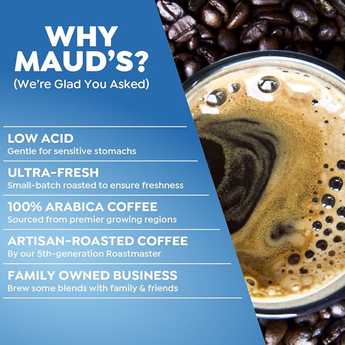 Maud's French Vanilla Coffee Pods 100 ct Medium Roast Coffee in Single Serve Pods – 100% Arabica Coffee Compatible with Keurig K Cups Maker