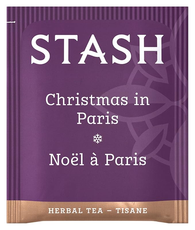 Stash Tea Christmas in Paris Herbal Tea - Non-GMO Project Verified Premium Tea with No Artificial Ingredients 18 Count (Pack of 6) - 108 Bags Total
