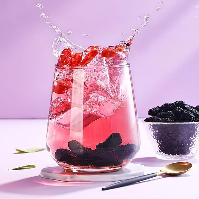 Dried Black Mulberries 14.1oz Black Mulberry Tea Sweet Delicious Dried Fruit Snacks