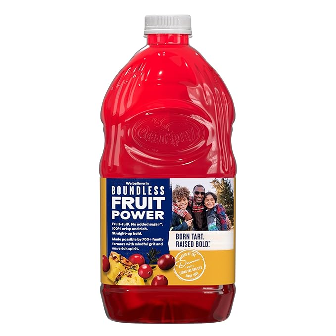 Ocean Spray® 100% Juice Cranberry Pineapple Juice Blend 64 Fl Oz Bottle (Pack of 8)