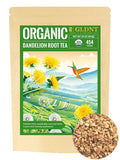 GLDNT Organic Dandelion Root Tea 16oz Premium Organic Raw Dandelion Root Tea Loose Leaf Smooth &amp Earthy Taste Caffeine Free Cut &amp Sifted