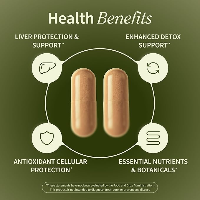 Snap Supplements Liver Health &amp Detox - Milk Thistle Supplement Supports Healthy Liver and Digestive Health 60 Vegetarian Capsules (1 Month Supply)