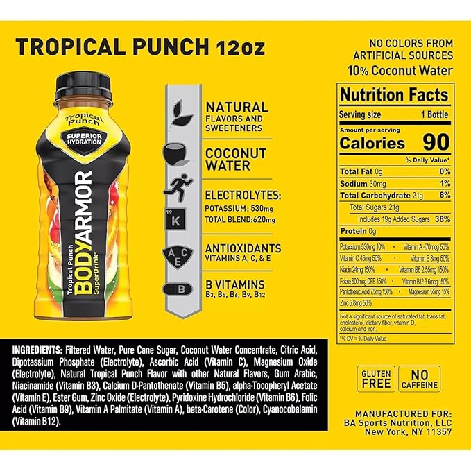 BODYARMOR Sports Drink Variety Pack (12 Fl. Oz. 28 Pk.) Net Wt 336 Fl Oz
