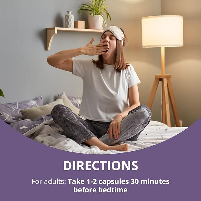 NuBest Sleep Xtra | Supports Healthy Sleep for Adults | Vitamin B6 Melatonin Ashwagandha Chamomile Valerian &amp More - Non Habit-Forming | 60 Vegan Capsules |1 Month Supply