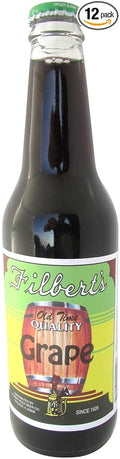 Filbert's GRAPE OLD TIME CHICAGO SODA - it's the grapest  12-Ounce Glass Bottle (Pack of 12)