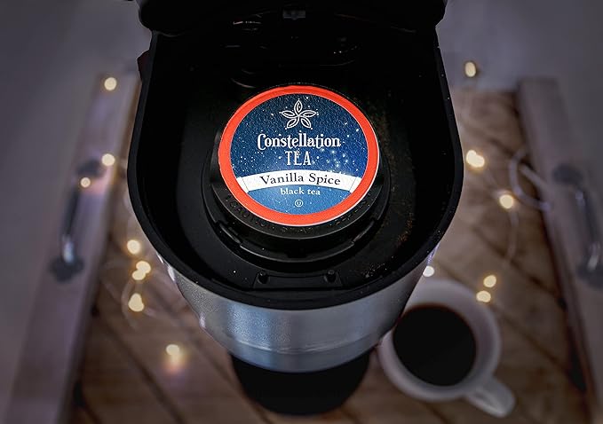 Constellation Tea Vanilla Spice Black Tea Pods Compatible with K Cup Brewers Including 2.0 40 Count