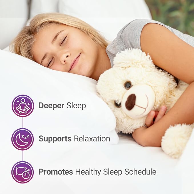 Nested Naturals Luna Kids Sugar-Free Sleep Aid Tablets for Children 4+ - Naturally Sourced Ingredients - Herbal Sleep Supplement with Chamomile Melatonin Valerian &amp Lemon Balm - 120 Chewable Tab