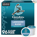 Caribou Coffee Lakeshore Blend Keurig Single-Serve K-Cup Pods Medium Roast 24 Count (Pack of 4)
