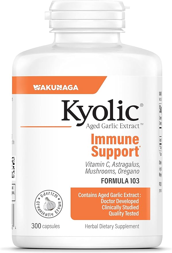 Kyolic Aged Garlic Extract Formula 103 Immune Support* 300 Capsules