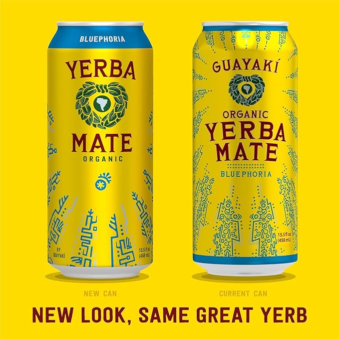 Guayaki Variety Pack - Revel Berry Orange Exuberence Bluephoria (Pack of 12) and Stinger Pink Lemonade Chews
