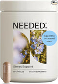 Needed. Stress Support - Herbal Blend Supporting Mood Energy and Hormone Balance for Women - Herbal Supplement of Shatavari Ashwagandha Rhodiola - Non-GMO - 30 Day Supply - 120 Capsules