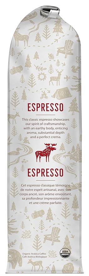 Muskoka Roastery Coffee Organic Espresso Dark Roast Whole Bean 454g