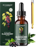 Betterbrand BetterLungs Elderberry Tincture Natural Immune Support Supplement - Sugar-Free Non-GMO Alcohol Free Vegetarian - 30 Day Supply
