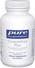 Pure Encapsulations CholestePure Plus 120's - Supports Lipid Metabolism &amp Heart Health* - Berberine Supplement - with Citrus Bergamot - Gluten Free &amp Non-GMO - 120 Capsules