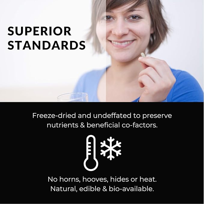 Trio – Grass-Fed Beef Liver Bovine Cartilage &amp Bone Marrow Capsules: Freeze-Dried Whole-Food Organ Supplement Type II Collagen Joint Support Nutrient-Dense Ancestral Nutrition (3 x 90caps)