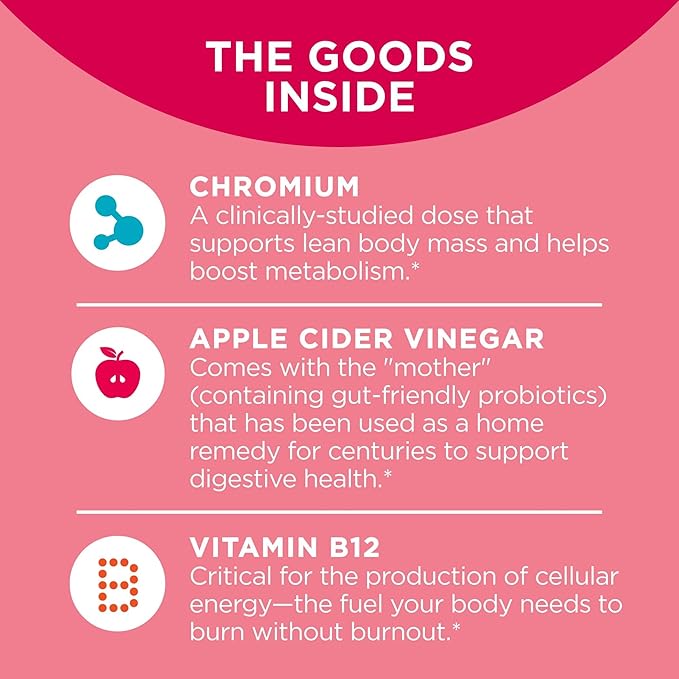 OLLY Metabolism Gummy Rings Apple Cider Vinegar Vitamin B12 30 Count Sleep Immunity Melatonin Gummy Vitamin C Zinc Echinacea 36 Count Bundle