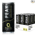 Peak Cocktails Non-Alcoholic Cocktail | Adaptogens Nootropics Superfoods for Recovery Calm Sleep | Ashwagandha Tart Cherry L-Theanine | Mixologist-crafted | Lemon Juniper Fizz | 8.4 oz 12-Pack