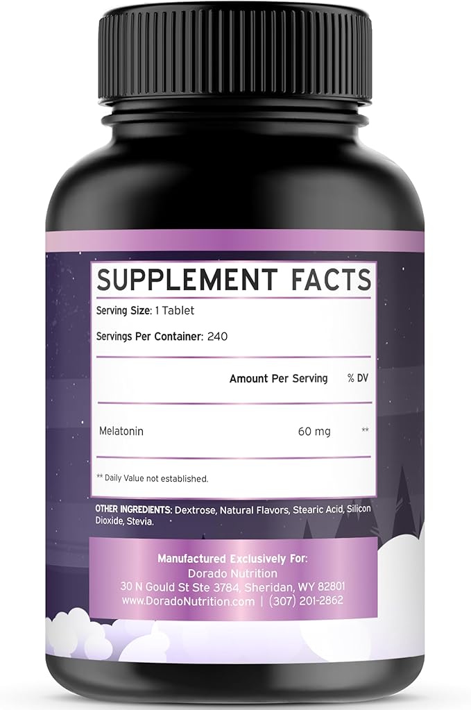 Melatonin for Adults (240 Count) - Fast Dissolving Melatonin Per Tablet - Mixed Berry Flavor and Thyroid Support For Adult (90 Gummies) Support Supplement - Delicious Apple Flavor - Vegan &amp USA Ma