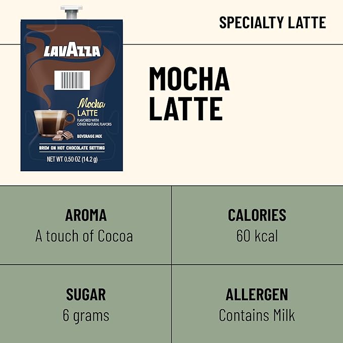 Flavia Lavazza Mocha Latte Freshpacks works only with Flavia Brewers (Case of 36)