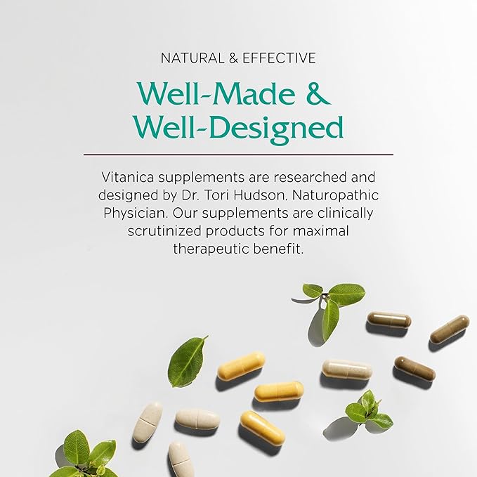 Vitanica OvaBlend - Endorine and Ovulation Support for Women with NAC Chromium Green Tea and Saw Palmetto - Supports Healthy Ovulation - Vegan - 180 Capsules