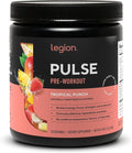 LEGION Pulse Pre Workout - All Natural Nitric Oxide Preworkout Drink to Boost Energy Creatine Free Naturally Sweetened Beta Alanine Citrulline Alpha GPC (Tropical Punch)