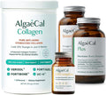 ALGAECAL Bone Builder Vitamin D3 &amp Collagen Bundle – Collagen with Verisol Fortibone Fortigel + Vitamin ADEK + Plant-Based Calcium Strontium Magnesium &amp 16 Nutrients for Beauty &amp Bone