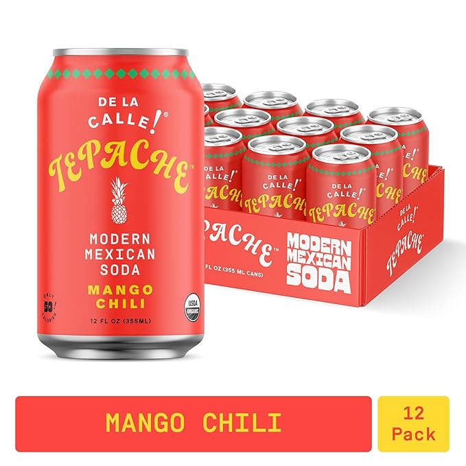 De La Calle Tepache Picante Mango Chili 12 fl oz (Pack of 12)