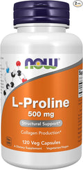Now Foods L-Proline 500mg Veg-Capsules 120-Count (Pack of 2)
