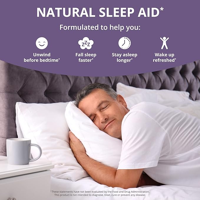 NuBest Sleep Xtra Supports Healthy Sleep for Adults - Vitamin B6 Melatonin Ashwagandha Chamomile Valerian &amp More - Non Habit-Forming (Pack 12)