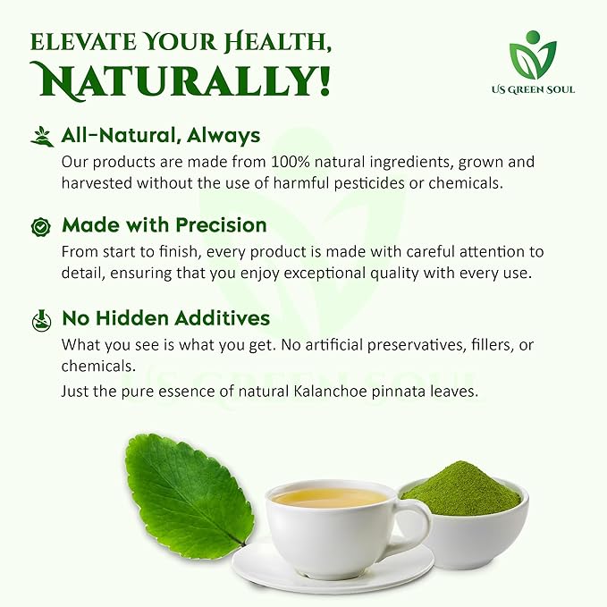 100g Kalanchoe Pinnata Leaves Powder - Healthy Well-Cleaned Dried Organic Leaves Powder No Additives 100% Pure &amp Natural