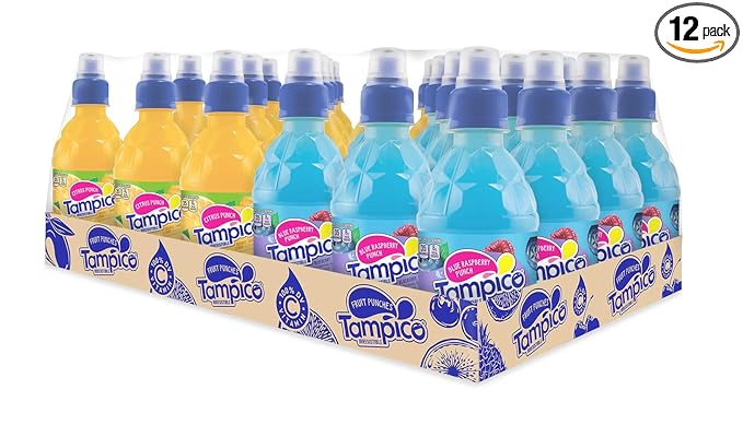 Tampico Variety Pack 12 Citrus Punch 12 Blue Raspberry Punch Naturally Flavored 1 CT